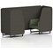 Brixworth 2 Seater Booth, Black Legs, Main Line Flax Fabric, Temple Panels And Monument Sofa