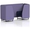 Brixworth 2 Seater Booth, Black Legs, Synergy Fabric, Order Panels And Alike Sofa