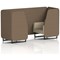 Brixworth 2 Seater Booth, Black Legs, Sumi Fabric, Osaka Panels And Zen Sofa
