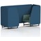 Brixworth 2 Seater Booth, Black Legs, Sumi Fabric, Uto Panels And Handa Sofa