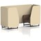 Brixworth 2 Seater Booth, Black Legs, Sumi Fabric, Zen Panels And Osaka Sofa