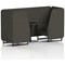 Brixworth 2 Seater Booth with Table, Black Legs, Black Table, Main Line Flax Fabric, Temple Panels And Sofa