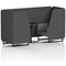 Brixworth 2 Seater Booth with Table, Black Legs, Black Table, X2 Fabric, Arithmetic Panels And Number Sofa