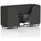 Brixworth 2 Seater Booth with Table, Black Legs, Black Table, Synergy Fabric, Mix Panels And Partner Sofa