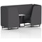 Brixworth 2 Seater Booth with Table, Black Legs, White/Black Table, X2 Fabric, Arithmetic Panels And Sofa