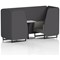 Brixworth 2 Seater Booth with Table, Black Legs, White/Black Table, X2 Fabric, Arithmetic Panels And Number Sofa