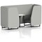 Brixworth 2 Seater Booth with Table, Black Legs, White/Black Table, Sumi Fabric, Tokyo Panels And Kobe Sofa