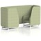 Brixworth 2 Seater Booth, White Legs, Rivet Fabric, Burnish Panels And Sofa