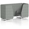 Brixworth 2 Seater Booth, White Legs, Rivet Fabric, Prime Panels And Sofa