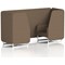 Brixworth 2 Seater Booth, White Legs, Sumi Fabric, Osaka Panels And Sofa
