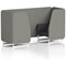 Brixworth 2 Seater Booth, White Legs, X2 Fabric, Number Panels And Arithmetic Sofa