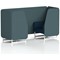 Brixworth 2 Seater Booth, White Legs, X2 Fabric, Polygon Panels And Calculus Sofa