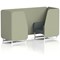 Brixworth 2 Seater Booth, White Legs, Main Line Flax Fabric, Newbury Panels And Westminster Sofa