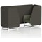 Brixworth 2 Seater Booth, White Legs, Main Line Flax Fabric, Temple Panels And Monument Sofa
