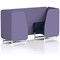 Brixworth 2 Seater Booth, White Legs, Synergy Fabric, Order Panels And Alike Sofa