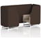 Brixworth 2 Seater Booth, White Legs, Synergy Fabric, Wed Panels And Affix Sofa