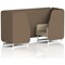 Brixworth 2 Seater Booth, White Legs, Sumi Fabric, Osaka Panels And Zen Sofa