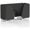 Brixworth 2 Seater Booth with Table, White Legs, Black/Silver Table, Synergy Fabric, Mix Panels And Sofa