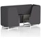 Brixworth 2 Seater Booth with Table, White Legs, Black/Silver Table, X2 Fabric, Arithmetic Panels And Number Sofa