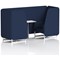 Brixworth 2 Seater Booth with Table, White Legs, White/Silver Table, Synergy Fabric, Alike Panels And Sofa