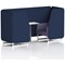 Brixworth 2 Seater Booth with Table, White Legs, White/Silver Table, Synergy Fabric, Alike Panels And Order Sofa