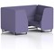 Brixworth 4 Seater Booth, Black Legs, Synergy Fabric, Order Panels And Sofa