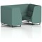 Brixworth 4 Seater Booth, Black Legs, Sumi Fabric, Handa Panels And Sofa