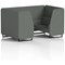 Brixworth 4 Seater Booth, Black Legs, Sumi Fabric, Kobe Panels And Sofa