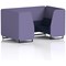 Brixworth 4 Seater Booth, Black Legs, Synergy Fabric, Order Panels And Alike Sofa