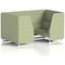 Brixworth 4 Seater Booth, White Legs, Rivet Fabric, Burnish Panels And Sofa