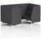 Brixworth 4 Seater Booth, White Legs, X2 Fabric, Arithmetic Panels And Sofa