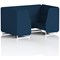Brixworth 4 Seater Booth, White Legs, X2 Fabric, Calculus Panels And Sofa