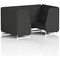 Brixworth 4 Seater Booth, White Legs, Synergy Fabric, Mix Panels And Sofa
