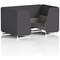 Brixworth 4 Seater Booth, White Legs, X2 Fabric, Arithmetic Panels And Number Sofa