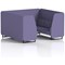 Brixworth 6 Seater Booth, Black Legs, Synergy Fabric, Order Panels And Sofa