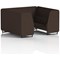 Brixworth 6 Seater Booth, Black Legs, Synergy Fabric, Wed Panels And Sofa