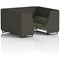 Brixworth 6 Seater Booth, Black Legs, Main Line Flax Fabric, Temple Panels And Monument Sofa