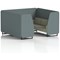 Brixworth 6 Seater Booth, Black Legs, Main Line Flax Fabric, Westminster Panels And Newbury Sofa
