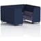 Brixworth 6 Seater Booth, Black Legs, Synergy Fabric, Alike Panels And Order Sofa