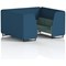 Brixworth 6 Seater Booth, Black Legs, Sumi Fabric, Uto Panels And Handa Sofa