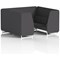 Brixworth 6 Seater Booth, White Legs, X2 Fabric, Arithmetic Panels And Sofa