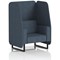 Brixworth 1 Seater Open Booth, Black Legs, Rivet Fabric, Crucible Panels And Sofa