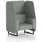 Brixworth 1 Seater Open Booth, Black Legs, Rivet Fabric, Prime Panels And Sofa