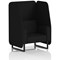 Brixworth 1 Seater Open Booth, Black Legs, X2 Fabric, Diameter Panels And Sofa