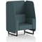 Brixworth 1 Seater Open Booth, Black Legs, X2 Fabric, Polygon Panels And Sofa