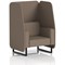 Brixworth 1 Seater Open Booth, Black Legs, X2 Fabric, Theory Panels And Sofa