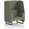 Brixworth 1 Seater Open Booth, Black Legs, Main Line Flax Fabric, Monument Panels And Sofa