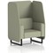 Brixworth 1 Seater Open Booth, Black Legs, Main Line Flax Fabric, Newbury Panels And Sofa