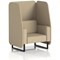 Brixworth 1 Seater Open Booth, Black Legs, Main Line Flax Fabric, Upminster Panels And Sofa