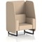 Brixworth 1 Seater Open Booth, Black Legs, Synergy Fabric, Affix Panels And Sofa